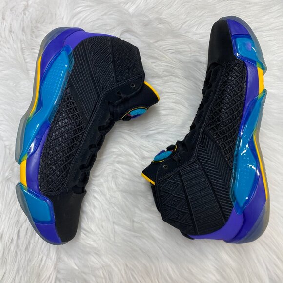 Nike Jordan 38 Mens Basketball Shoes Black Blue DZ3356-001 VNDS Sz 9 - Picture 4 of 7